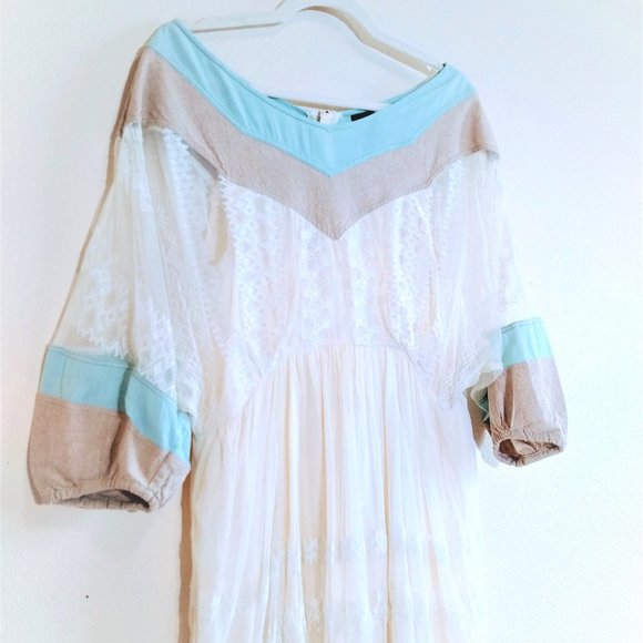Free People New Romantics Boho Chic lace dress Size XS - Picture 3 of 16